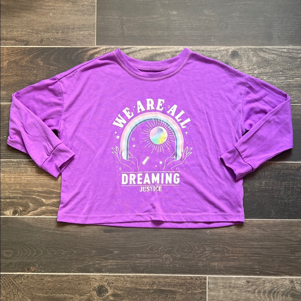 Justice Purple Kids Pajama Top